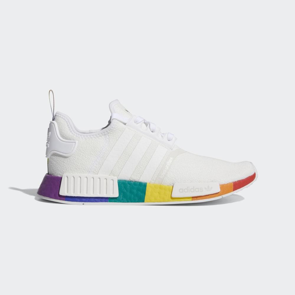 Adidas Men's NMD_R1 Pride Originals Shoes White/White Ireland FY9024